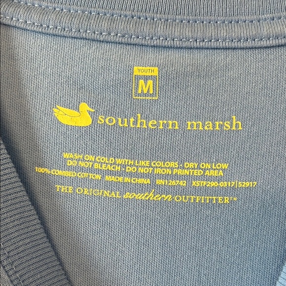 Authentic Southern Marsh Blue Long Sleeve Shirt - Picture 4 of 6